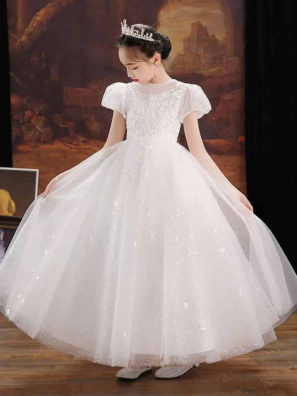 Princess Dress Evening Gown Flower Girls Wedding Dress High-end Performance Costume - Dorabear