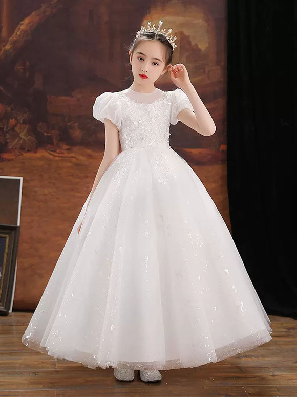 Princess Dress Evening Gown Flower Girls Wedding Dress High-end Performance Costume - Dorabear