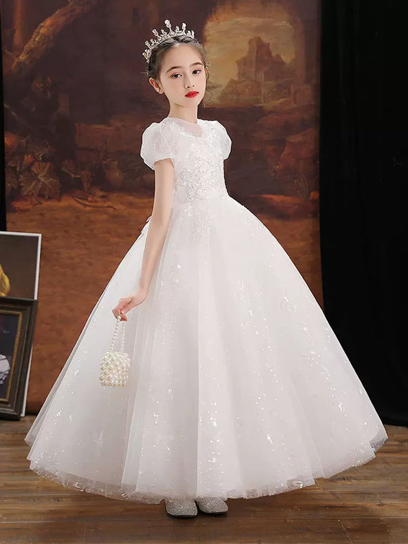 Princess Dress Evening Gown Flower Girls Wedding Dress High-end Performance Costume - Dorabear