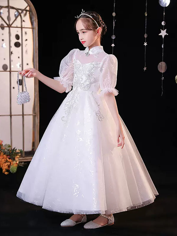 Princess Dress Evening Gown Flower Girls Wedding Dress High-end Performance Costume - Dorabear