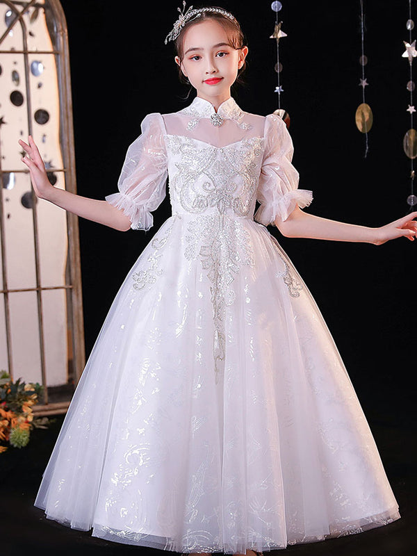 Princess Dress Evening Gown Flower Girls Wedding Dress High-end Performance Costume - Dorabear