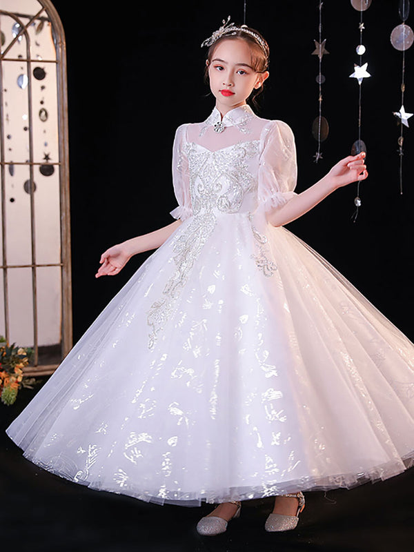 Princess Dress Evening Gown Flower Girls Wedding Dress High-end Performance Costume - Dorabear