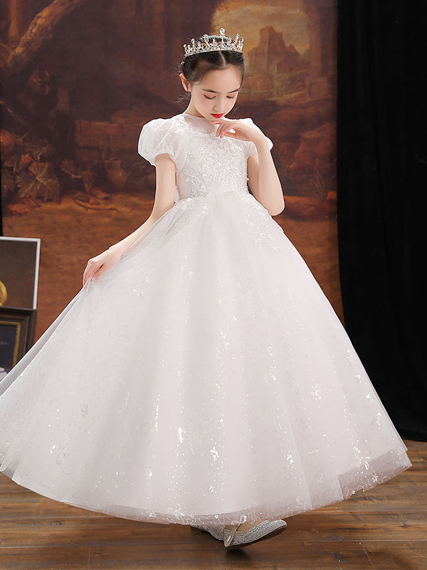 Princess Dress Evening Gown Flower Girls Wedding Dress High-end Performance Costume - Dorabear