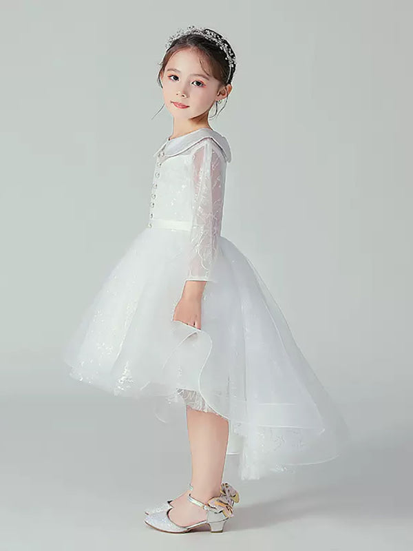 Princess Dress Flower Girls Wedding Dress Tutu Skirt Performance Costume - Dorabear