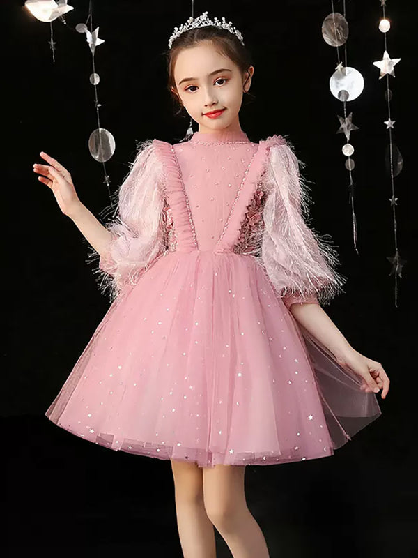 Princess Dress Puffy Evening Gown Catwalk Performance Costume Flower Girl Wedding Dress - Dorabear