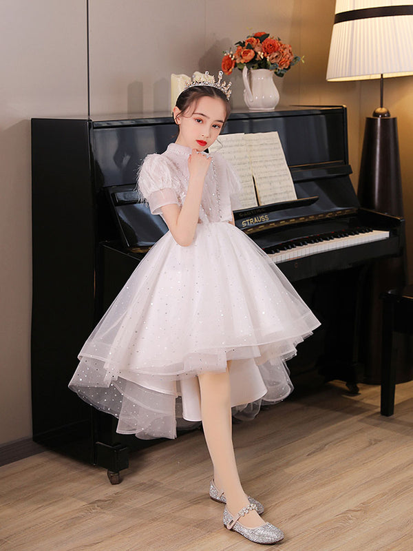 Princess Dress Tutu Skirt Flower Girls Wedding Dress Performance Costume - Dorabear