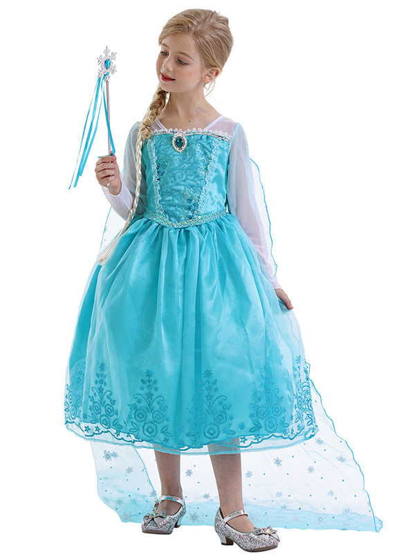 Princess Elsa Dress Theme Character Costume - Dorabear