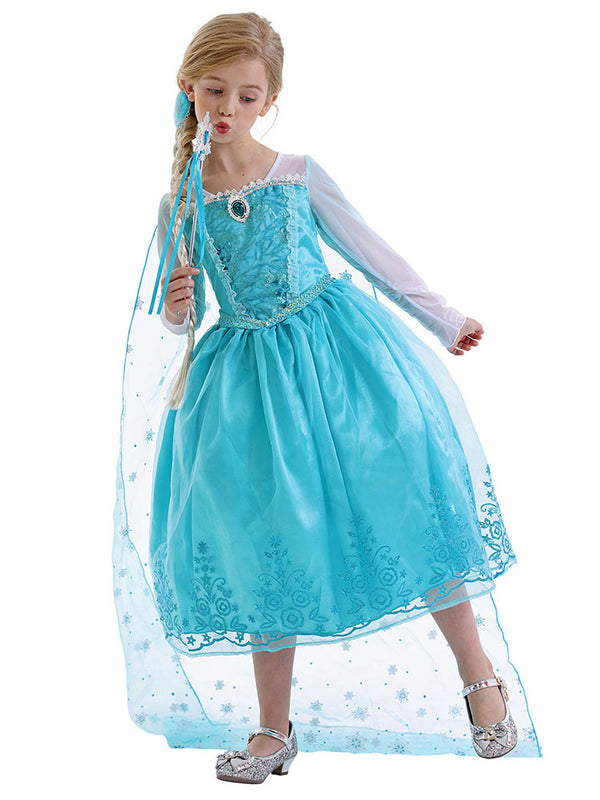 Princess Elsa Dress Theme Character Costume - Dorabear