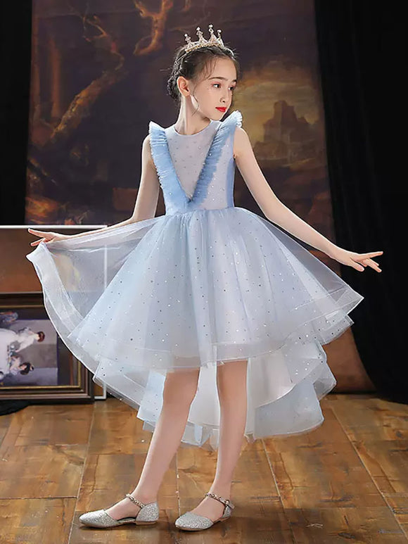 Puffy Evening Gown Princess Dress Flower Girl's Wedding Dress Performance Costume - Dorabear