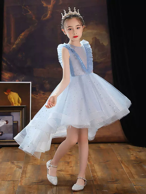 Puffy Evening Gown Princess Dress Flower Girl's Wedding Dress Performance Costume - Dorabear