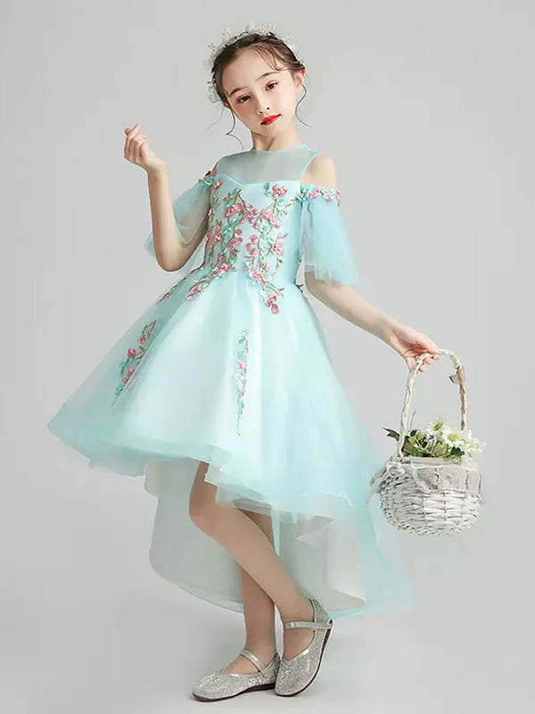 Puffy Evening Gown Princess Dress Girls Performance Gown Flower Girls Wedding Dress - Dorabear