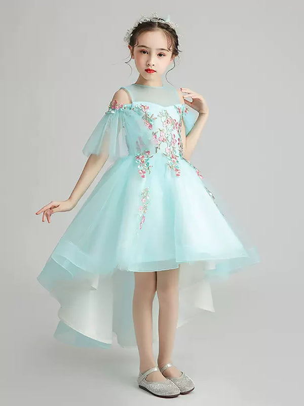 Puffy Evening Gown Princess Dress Girls Performance Gown Flower Girls Wedding Dress - Dorabear