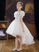 Puffy Princess Dress Flower Girls' Trailing Wedding Dress Evening Gown - Dorabear