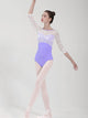 Round Neck Lace Ballet Practice Clothing Mid Sleeve Leotard - Dorabear