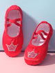 Satin Embroidered Crown Cat Claw Shoes Ballet Training Shoes - Dorabear