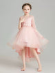 Shaggy Evening Gown Flower Girl Wedding Dress Autumn/Winter Piano Performance Costume - Dorabear