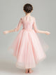 Shaggy Evening Gown Flower Girl Wedding Dress Autumn/Winter Piano Performance Costume - Dorabear