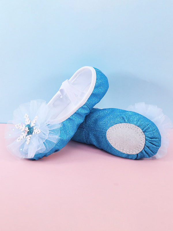 Shiny Princess Dance Shoes Soft Sole Exercise Ballet Shoes - Dorabear