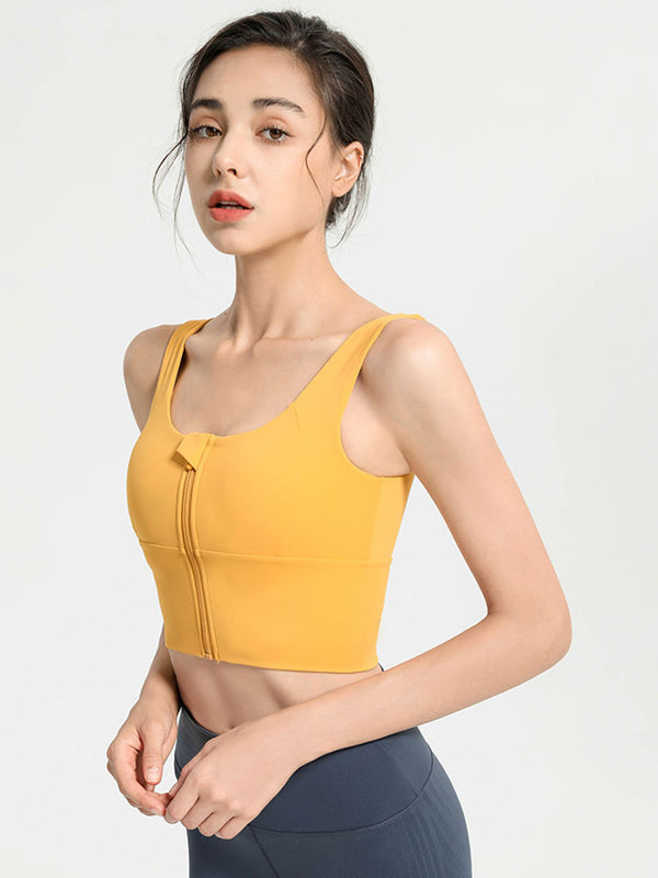 Shockproof Yoga Fitness High Strength Vest Outer Wear Dance Bra - Dorabear