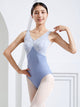 Sleeveless Lace Panel Leotard Sling Embroidered Backless Dance Practice Clothes - Dorabear