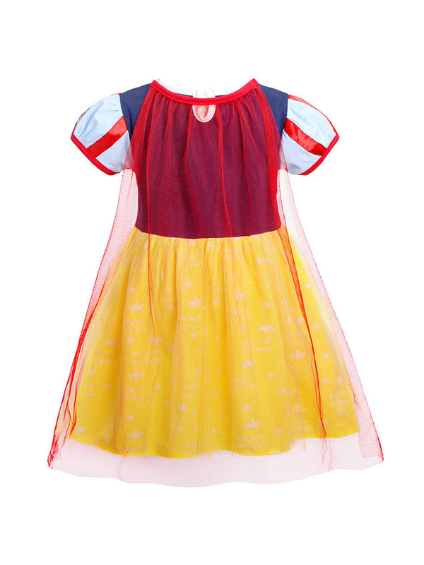 Yellow Dress Short Sleeve Tutu Character Costume Dress - Dorabear