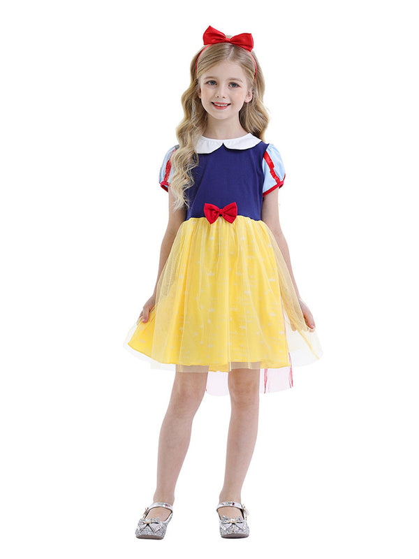 Yellow Dress Short Sleeve Tutu Character Costume Dress - Dorabear