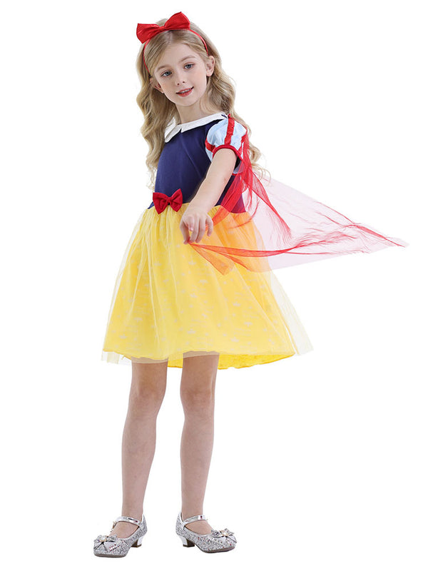 Yellow Dress Short Sleeve Tutu Character Costume Dress - Dorabear