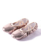 Soft Sole Breathable Cat Claw Crystal Pink PU Leather Ballet Shoes - Dorabear