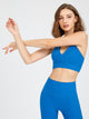 Spaghetti Strap Dance Bra Shockproof Push Up Fitness Bra Yoga Camisole - Dorabear