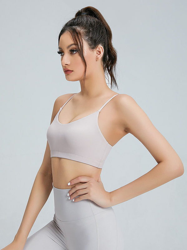 Sports Underwear Moisture Absorbent Quick Dry Yoga Camisole Dance Bra - Dorabear