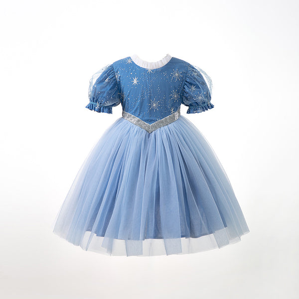 Spring/Autumn Dress Long Sleeve Princess Dress Mesh Tutu Skirt - Dorabear