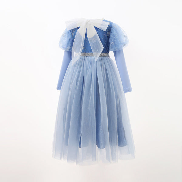 Spring/Autumn Dress Long Sleeve Princess Dress Mesh Tutu Skirt - Dorabear