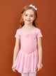 Spring/Summer Short Sleeve Ballet One Piece Exercise Dress - Dorabear