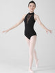 Standing Collar Ballet Dance Leotard Printed Practice Clothes - Dorabear