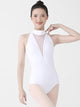 Standing Collar Ballet Dance Leotard Printed Practice Clothes - Dorabear