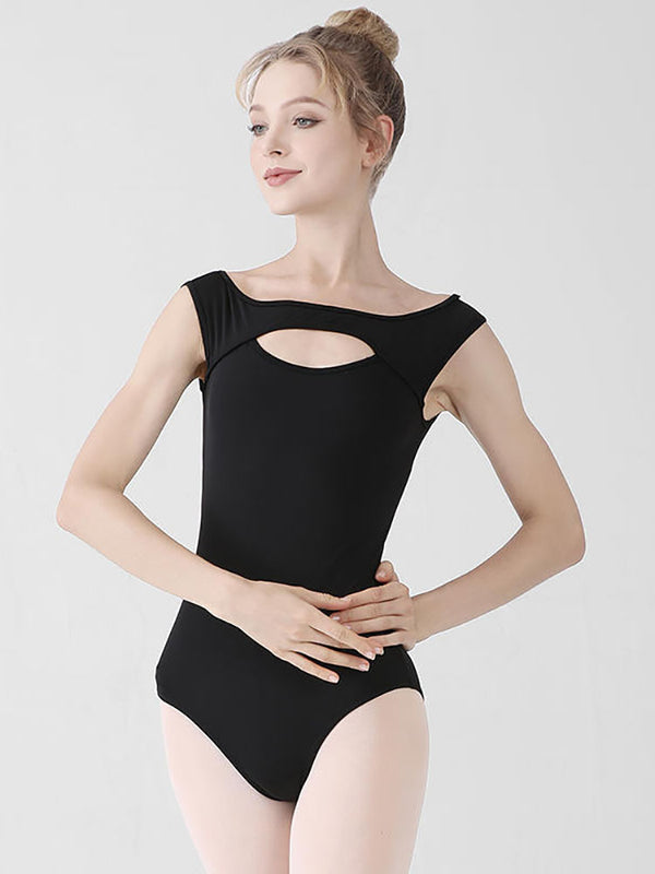 Strap Mesh Backless Ballet Leotard High-crotch Dance Training Clothes - Dorabear