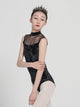 Summer Ballet Stand-up Collar Mesh Stitching Leotard Practice Clothes - Dorabear