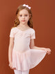 Summer Ballet V-neck Pleated Bow Dress Training Clothing - Dorabear