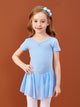 Summer Ballet V-neck Pleated Bow Dress Training Clothing - Dorabear