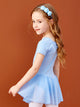 Summer Ballet V-neck Pleated Bow Dress Training Clothing - Dorabear