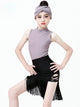 Summer Latin Dance Clothes Sleeveless Tassel Training Suits - Dorabear