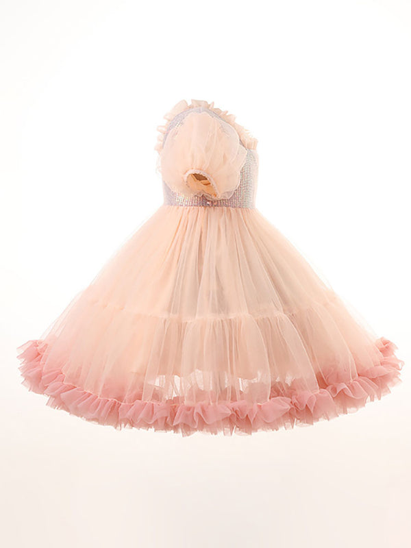 Summer Short Sleeve Dress Tutu Skirt Princess Dress Full Dress - Dorabear