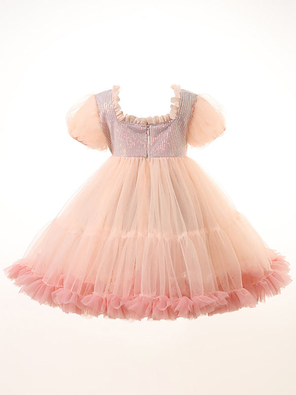 Summer Short Sleeve Dress Tutu Skirt Princess Dress Full Dress - Dorabear