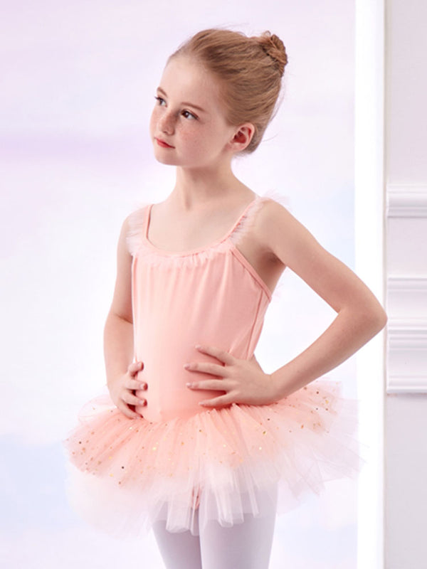 Summer Suspenders One-piece Dance Gauze Skirt Ballet Training Clothes - Dorabear