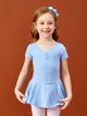 Summer Training Clothes Short Sleeve Ballet One Piece Dress - Dorabear