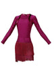 Tassel Dance Skirt Exercise Suits Autumn Latin Dance Clothes - Dorabear