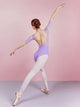 V-neck Lace Stitching Mid-sleeve Leotard Ballet Training Clothes - Dorabear