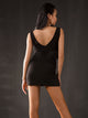 V-neck Mesh Fringed Back Hollow Dress Latin Dance Training Clothes - Dorabear