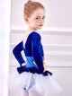 Velvet Stitching One-piece Dance Dress Ballet Long-sleeved Practice Clothes - Dorabear