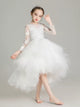 Walk Show Piano Performance Costume Flower Girl Wedding Dress Girl's Princess Dress - Dorabear